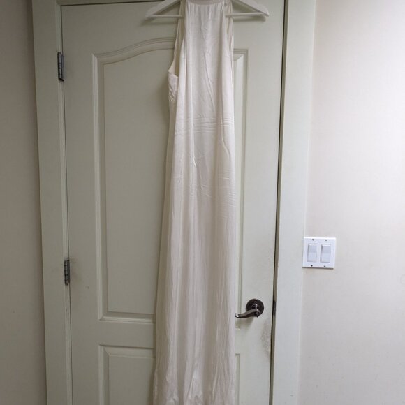 Meshki Claire White XL Maxi Dress - Bridal Shower, Engagement, Wedding Dress GUC - Picture 4 of 11